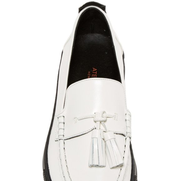 ATELJE 71 New COLE Leather Tassel Platform Flats Loafers Flatforms NIB Womens  7 - Picture 6 of 16